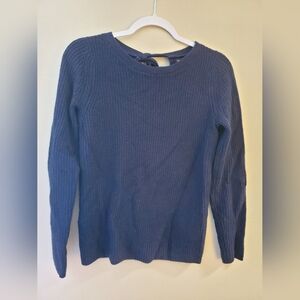 Banana Republic Navy Blue Sweater Made of Fine Italian Yarn Size Small